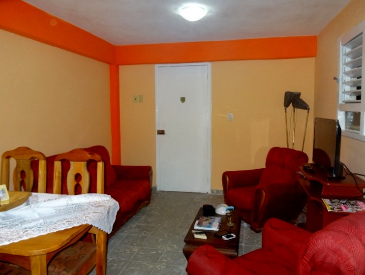 'Living and dining room' Casas particulares are an alternative to hotels in Cuba.